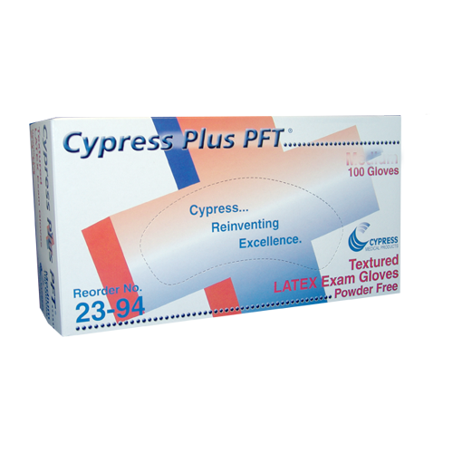 Latex Exam Gloves - Cypress Plus Powder Free